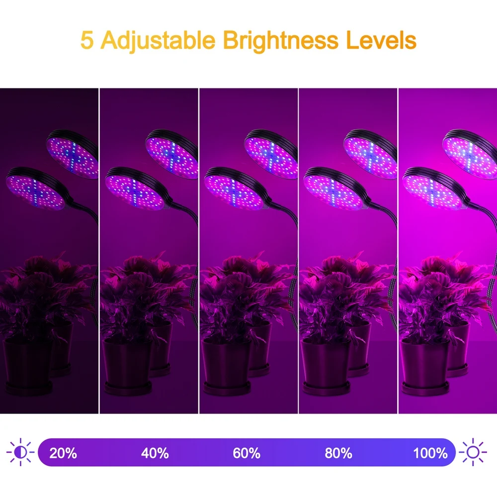 Plants LED Grow Light 78 LEDs 15W/30W/45W Full Spectrum Blue & Red Light USB LED Lamp Grow for Seedlings Flower Indoor Grow Box
Plants LED Grow Light 78 LEDs 15W/30W/45W Full Spectrum Blue & Red Light USB LED Lamp Grow for Seedlings Flower Indoor Grow Box