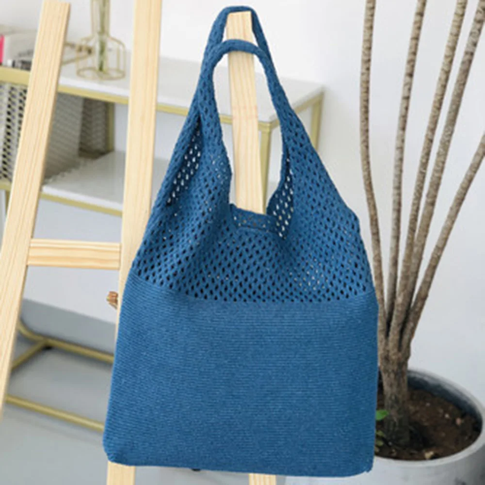 New Retro Hollow Knitting Handbag Shoulder Bag Knitted Bag Wool Bag Wild Storage Bag Women Totes Bag
New Retro Hollow Knitting Handbag Shoulder Bag Knitted Bag Wool Bag Wild Storage Bag Women Totes Bag