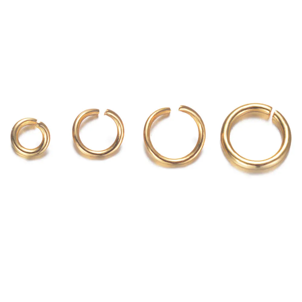 100pcs/lot 3-8mm Jump Ring Gold Stainless Steel Split Rings for Necklace Bracelet Chain DIY Wholesale Finding Jewelry Supplies
100pcs/lot 3-8mm Jump Ring Gold Stainless Steel Split Rings for Necklace Bracelet Chain DIY Wholesale Finding Jewelry Supplies