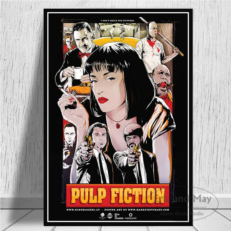 Pulp Fiction Quentin Tarantino Posters And Prints Canvas Painting Wall Art Picture Vintage Movie Decorative Home Decor Affiche
Pulp Fiction Quentin Tarantino Posters And Prints Canvas Painting Wall Art Picture Vintage Movie Decorative Home Decor Affiche
