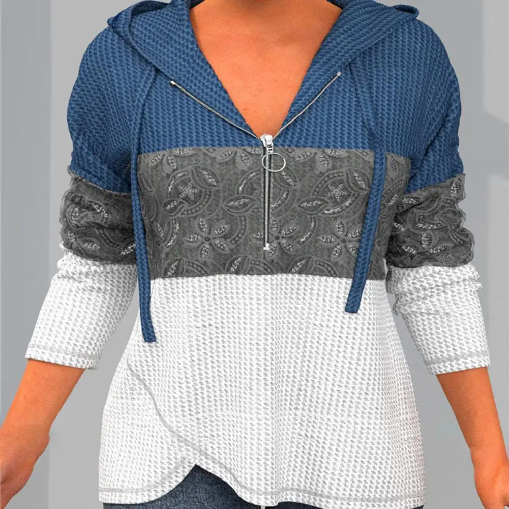 Stitching Leopard Printed Women Hoodie Contrast Colors Patchwork Zipper Decoration V Neck Fall Hoodie for Daily Wear
Stitching Leopard Printed Women Hoodie Contrast Colors Patchwork Zipper Decoration V Neck Fall Hoodie for Daily Wear