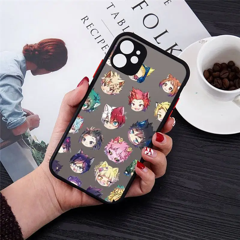 Hero Academia Phone Case black matte transparent For iPhone 7 8 x xs xr 11 12 pro plus mini max Clear Funda
Hero Academia Phone Case black matte transparent For iPhone 7 8 x xs xr 11 12 pro plus mini max Clear Funda