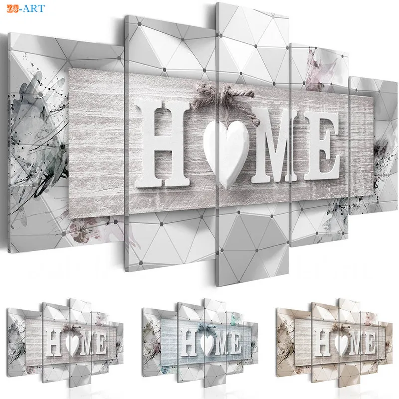 Heart Prints Quote Poster 5 Panel Canavs Art Modern Minimalist Canvas Painting Modular Wall Picture for Living Room Home Decor
Heart Prints Quote Poster 5 Panel Canavs Art Modern Minimalist Canvas Painting Modular Wall Picture for Living Room Home Decor