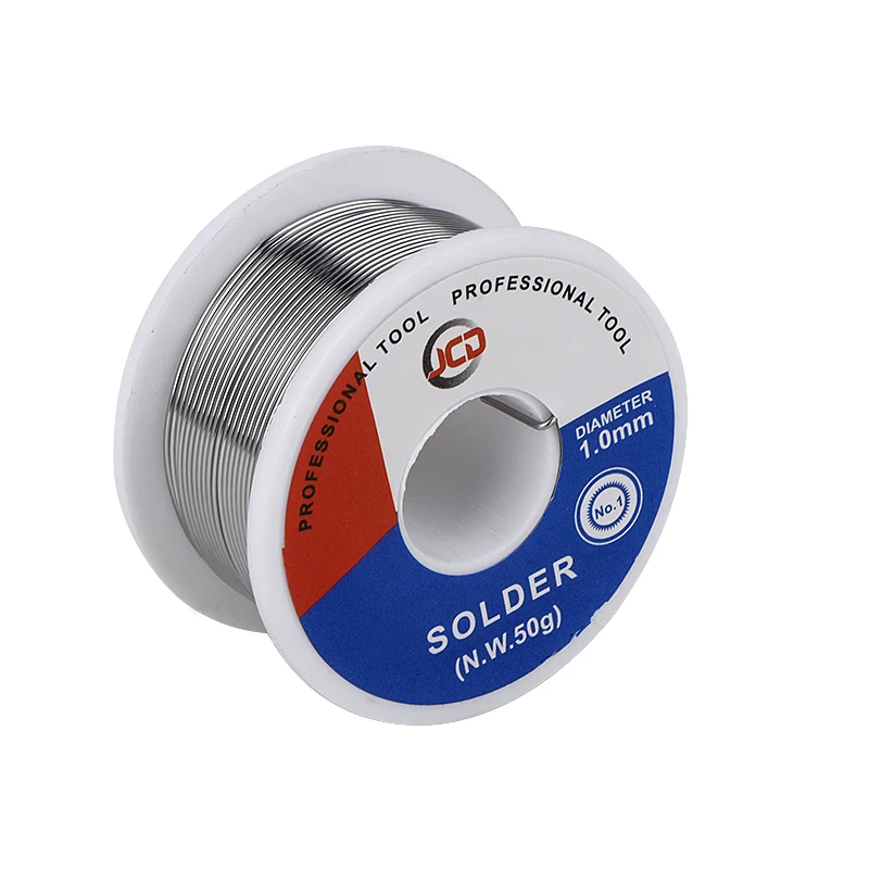 JCD 50G Lead-Free Welding Tin Wire Diameter 0.6/0.8/1.0/1.2/1.5MM Melt Rosin Drug Core Soldering Iron Welder Solder Wires Rework
JCD 50G Lead-Free Welding Tin Wire Diameter 0.6/0.8/1.0/1.2/1.5MM Melt Rosin Drug Core Soldering Iron Welder Solder Wires Rework