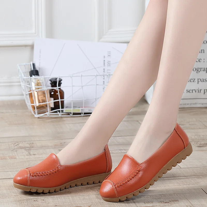 Spring and Summer Flat Women's Shoes Soft Bottom Beef Tendon Bottom Peas Shoes White Shoes Slip-on Leather Sneakers
Spring and Summer Flat Women's Shoes Soft Bottom Beef Tendon Bottom Peas Shoes White Shoes Slip-on Leather Sneakers