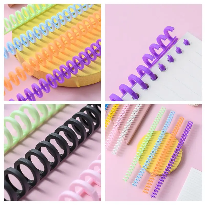 5pcs Plastic Loose Leaf Link Spiral Spring Circles Binder Ring for 30 Holes A4 Notebook Paper Book Scrapbook Stationery
5pcs Plastic Loose Leaf Link Spiral Spring Circles Binder Ring for 30 Holes A4 Notebook Paper Book Scrapbook Stationery