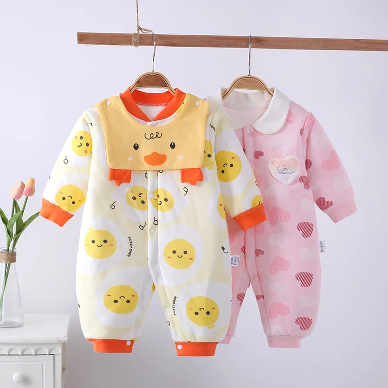 Baby One-piece Quilted Newborn Cotton-padded Clothes for Men and Women, Three-layer Warm Newborn Baby Romper Autumn and Winter
Baby One-piece Quilted Newborn Cotton-padded Clothes for Men and Women, Three-layer Warm Newborn Baby Romper Autumn and Winter