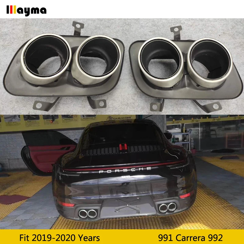 Carrera S style Tail Exhaust Tips Muffler Pipe For Porsche 991 Carrera 992 upgrade Carrera S Stainless Steel mufflers 1pair
Carrera S style Tail Exhaust Tips Muffler Pipe For Porsche 991 Carrera 992 upgrade Carrera S Stainless Steel mufflers 1pair