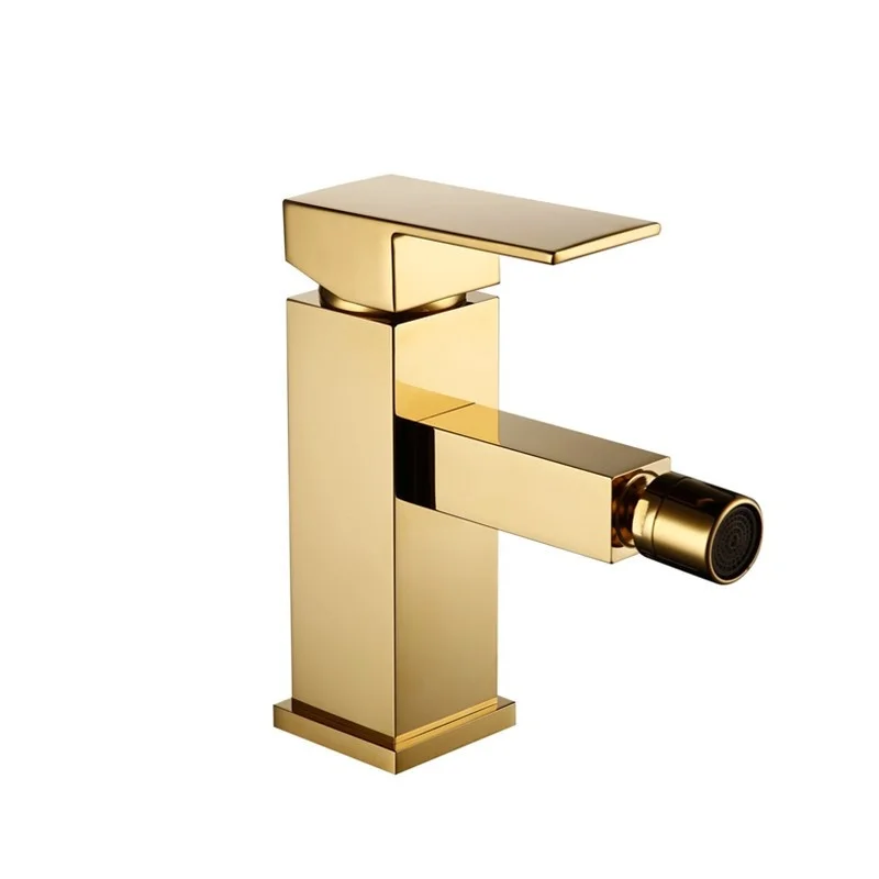 Bathroom Faucet Solid Brass Square Style Polished Gold Finish Bidet Single Lever Mixer Water Tap Bidet Fitting Taps
Bathroom Faucet Solid Brass Square Style Polished Gold Finish Bidet Single Lever Mixer Water Tap Bidet Fitting Taps