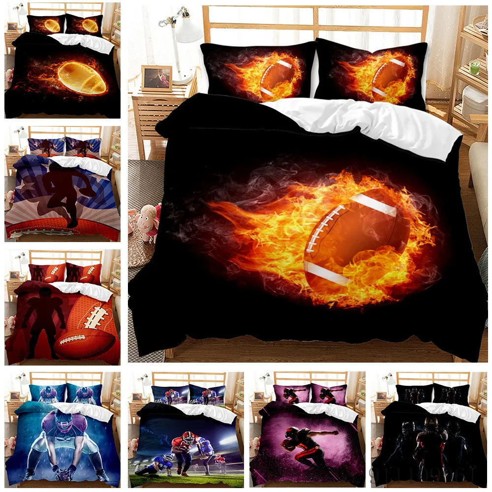 Rugby Player 3D Digital Printed Bedding Set Quilt Cover and Pillowcase Bedclothes Double Queen King Size Home Textiles 2/3Pcs
Rugby Player 3D Digital Printed Bedding Set Quilt Cover and Pillowcase Bedclothes Double Queen King Size Home Textiles 2/3Pcs