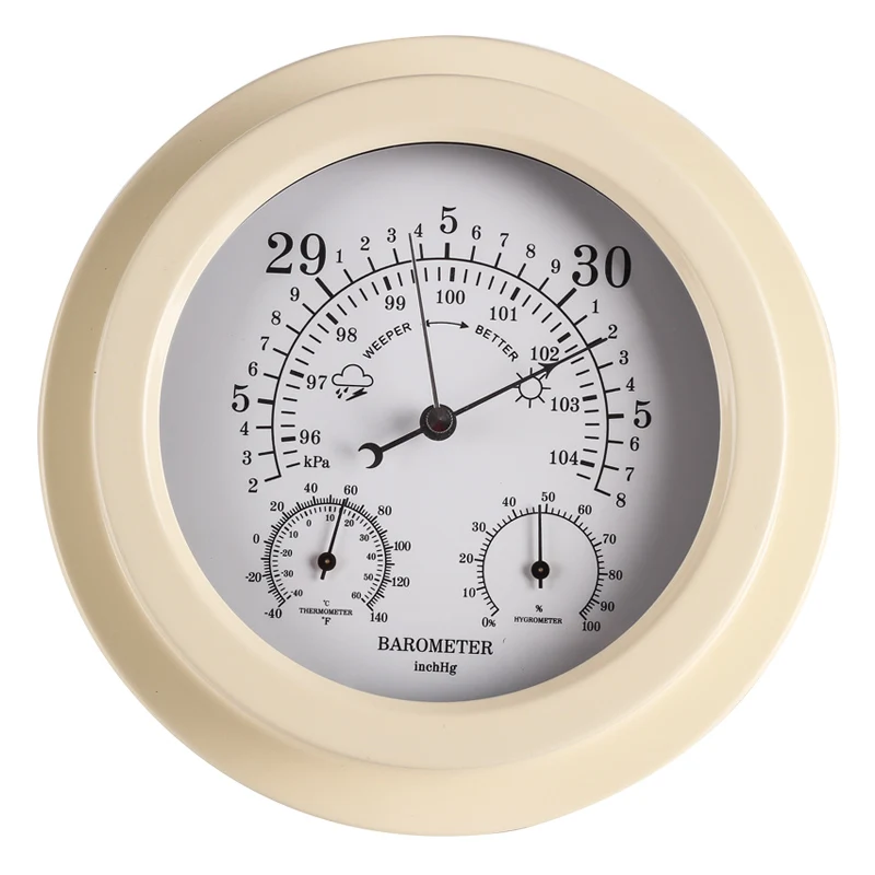 New 1pcs 3 in 1 Precision Aneroid 9" Acrylic Humidity FishingContemporary Barometer with Temperature and Hygrometer b2801
New 1pcs 3 in 1 Precision Aneroid 9" Acrylic Humidity FishingContemporary Barometer with Temperature and Hygrometer b2801