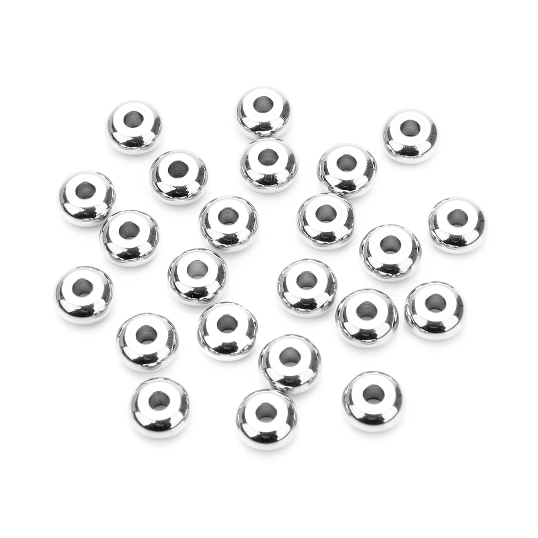 50Pcs/lot Stainless Steel Round Spacer Beads With 2.5mm Hole Metal Ball Loose Beads DIY Jewelry Making 
50Pcs/lot Stainless Steel Round Spacer Beads With 2.5mm Hole Metal Ball Loose Beads DIY Jewelry Making
