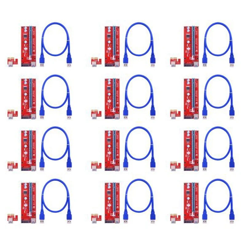 12 шт., Райзер-карта VER007S PCI-E, 007S PCIE 1X до 16X, 15 контактов, SATA, 60 см, USB 3,0
12 шт., Райзер-карта VER007S PCI-E, 007S PCIE 1X до 16X, 15 контактов, SATA, 60 см, USB 3,0