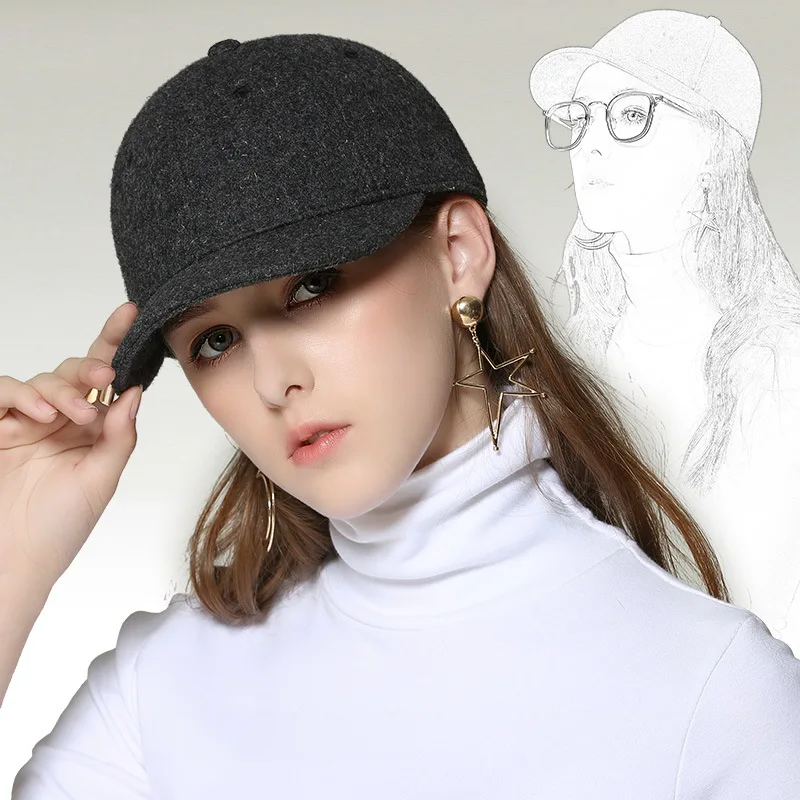 Baseball cap women's winter thickened warm short brim duck tongue cap women's versatile travel cap autumn and winter style
Baseball cap women's winter thickened warm short brim duck tongue cap women's versatile travel cap autumn and winter style