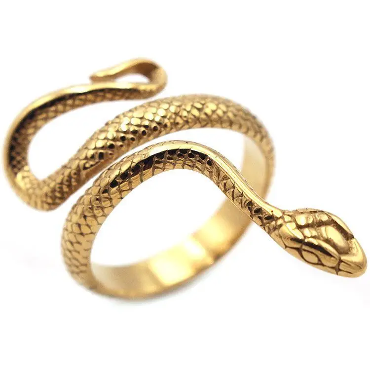 Foreign trade Europe and America retro men's titanium steel ring long snake stainless steel ring
Foreign trade Europe and America retro men's titanium steel ring long snake stainless steel ring