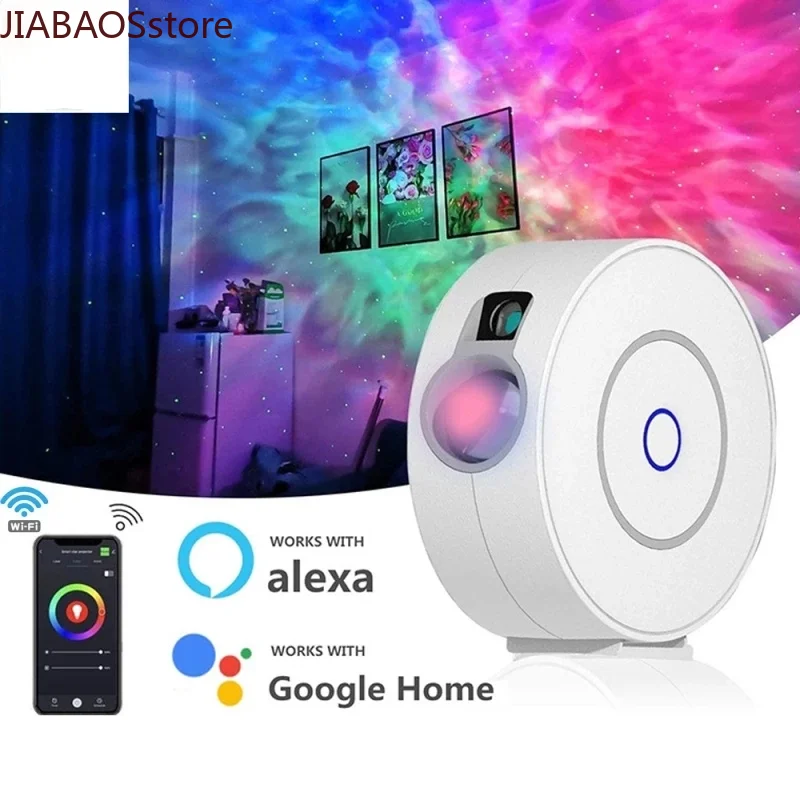 Smart Star Projector Smart Home WiFi Laser Starry Sky Projector Waving Night Light Led Colorful APP Wireless Control
Smart Star Projector Smart Home WiFi Laser Starry Sky Projector Waving Night Light Led Colorful APP Wireless Control