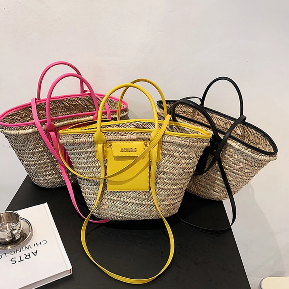 Summer Handbag High Capacity Weave Straw Rattan Crossbody Shoulder Bags for Beautiful Women Beach Handbags Purses
Summer Handbag High Capacity Weave Straw Rattan Crossbody Shoulder Bags for Beautiful Women Beach Handbags Purses