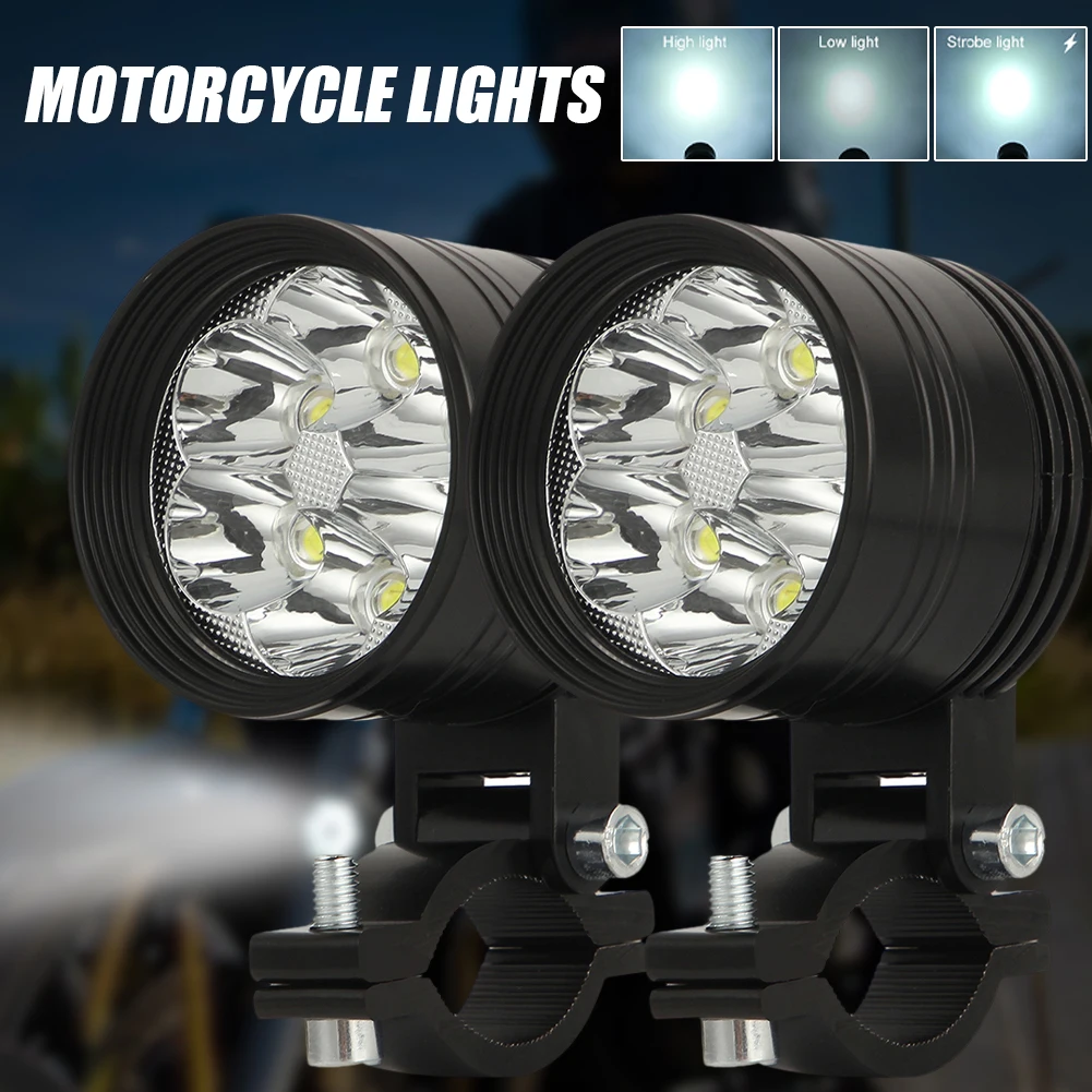 6LED Motorcycle Work Light Motorbike External Auxiliary Light Spotlight 3 Modes 6000K White 200M Long Range Waterproof Headlight
6LED Motorcycle Work Light Motorbike External Auxiliary Light Spotlight 3 Modes 6000K White 200M Long Range Waterproof Headlight