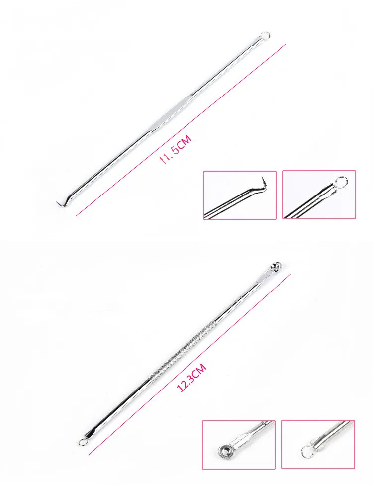 2021 4pcs/set Blackhead Comedone Acne Pimple Blackhead Remover Tool Spoon for Face Skin Care Tool Needles Facial Pore Cleaner
2021 4pcs/set Blackhead Comedone Acne Pimple Blackhead Remover Tool Spoon for Face Skin Care Tool Needles Facial Pore Cleaner