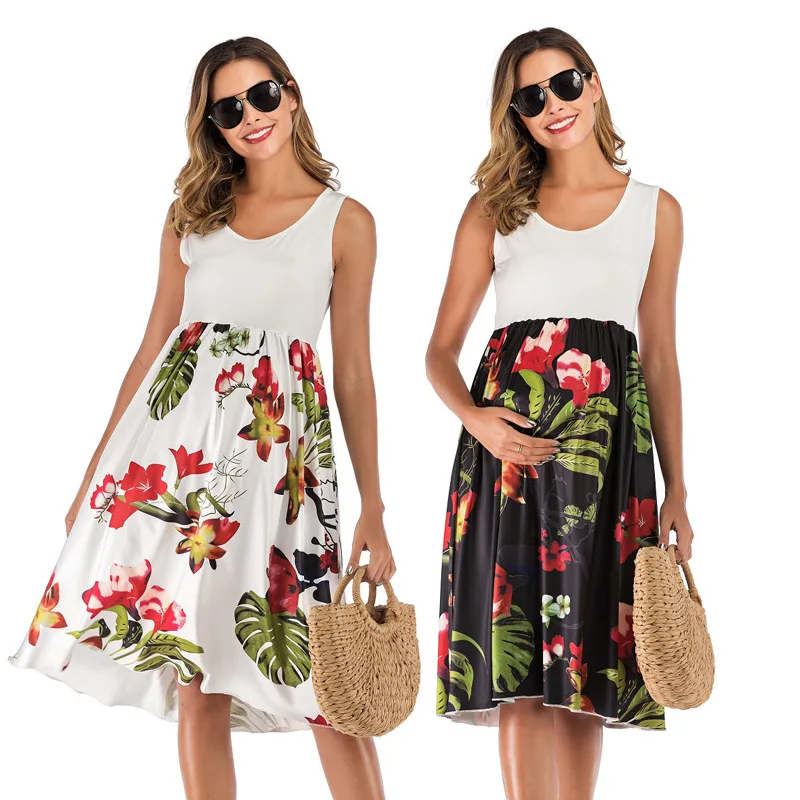 Womens Summer Pregnant Maternity Dress O-Neck Sleeveless Spliced Floral Print Vest Patchwork Pregnancy Maternity Dresses
Womens Summer Pregnant Maternity Dress O-Neck Sleeveless Spliced Floral Print Vest Patchwork Pregnancy Maternity Dresses