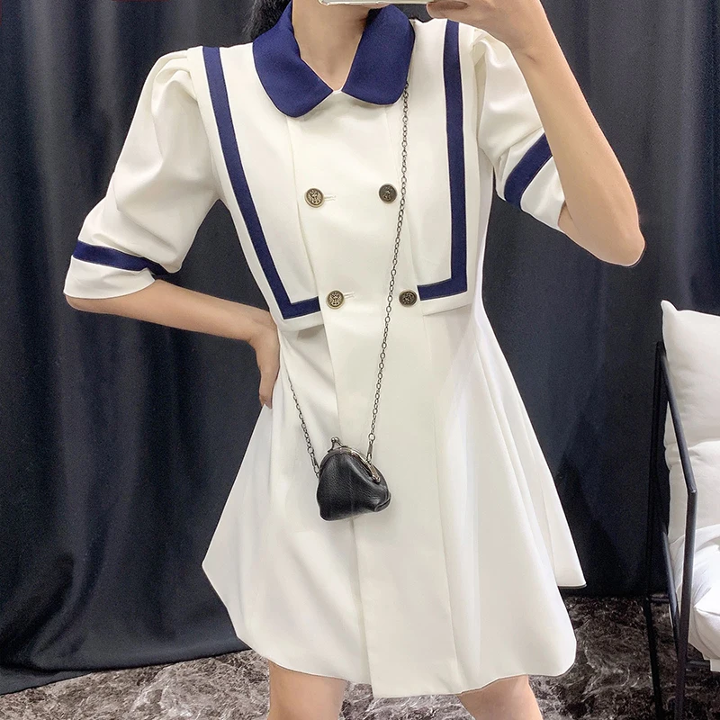 Vogue Young Girls Spring Short Sleeve Dress Women Sweet Lovely A-line Peter-pan Collar Slim Ladies Dresses Vestidos SL501
Vogue Young Girls Spring Short Sleeve Dress Women Sweet Lovely A-line Peter-pan Collar Slim Ladies Dresses Vestidos SL501