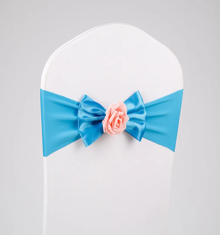 Stretch Chair Cover Sashes Bow 50Pcs Chair Knot For Birthday Party Hotel Event Chair Decoration Band Chaise Mariage
Stretch Chair Cover Sashes Bow 50Pcs Chair Knot For Birthday Party Hotel Event Chair Decoration Band Chaise Mariage