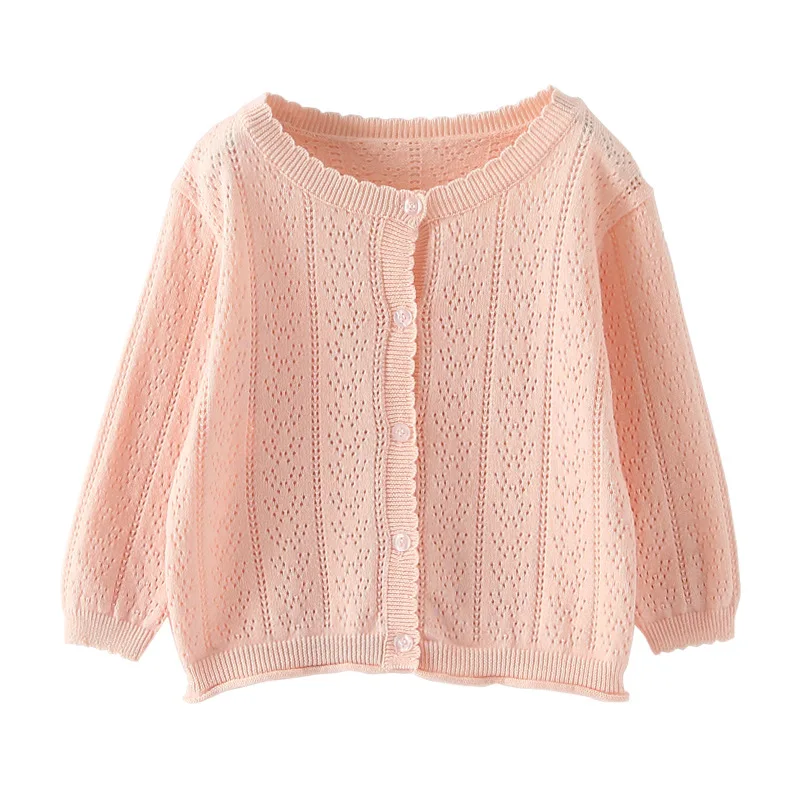 Hollowed Out Children's Knitted Cardigan Girl's Long Sleeve Coat Shawl Baby Sweater Sunscreen Shirt Thin Section
Hollowed Out Children's Knitted Cardigan Girl's Long Sleeve Coat Shawl Baby Sweater Sunscreen Shirt Thin Section