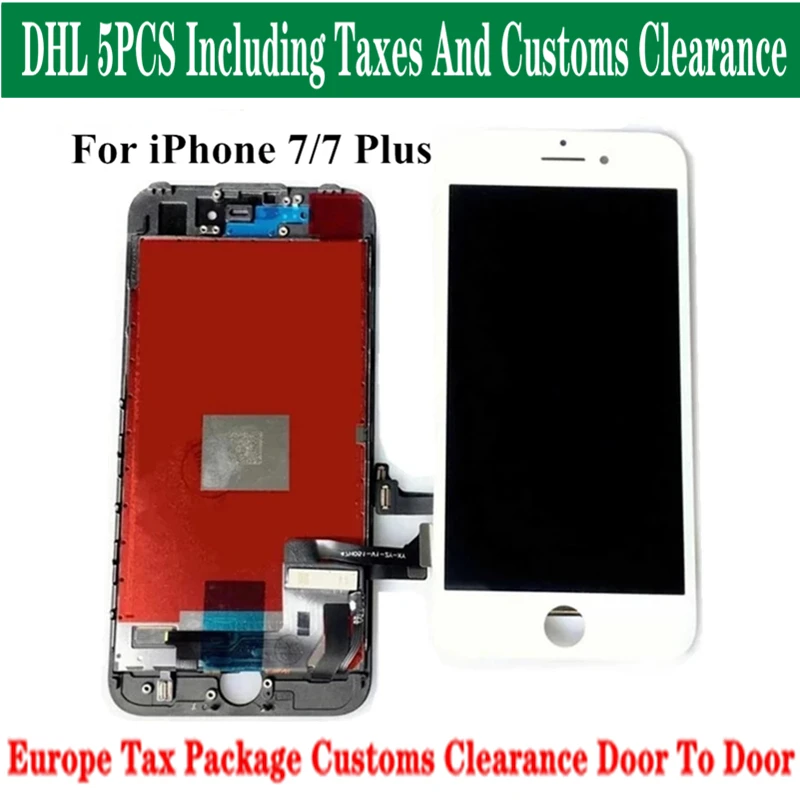 5 Pcs/Lot LCD Screen For iPhone 7 7 Plus LCD Screen Display Touch Digitizer Assembly Replacement For iPhone 7 Plus 7 LCD Screen
5 Pcs/Lot LCD Screen For iPhone 7 7 Plus LCD Screen Display Touch Digitizer Assembly Replacement For iPhone 7 Plus 7 LCD Screen