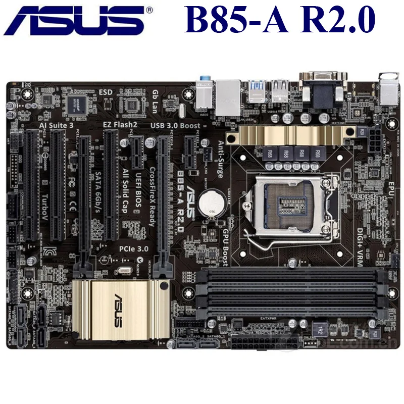 Оригинальная материнская плата ASUS B85-A R2.0, DDR3 LGA 1150 USB2.0 USB3.0 32 ГБ SATA III B85 Core i7/i5/i3, б/у Материнская плата Asus для настольного компьютера
Оригинальная материнская плата ASUS B85-A R2.0, DDR3 LGA 1150 USB2.0 USB3.0 32 ГБ SATA III B85 Core i7/i5/i3, б/у Материнская плата Asus для настольного компьютера