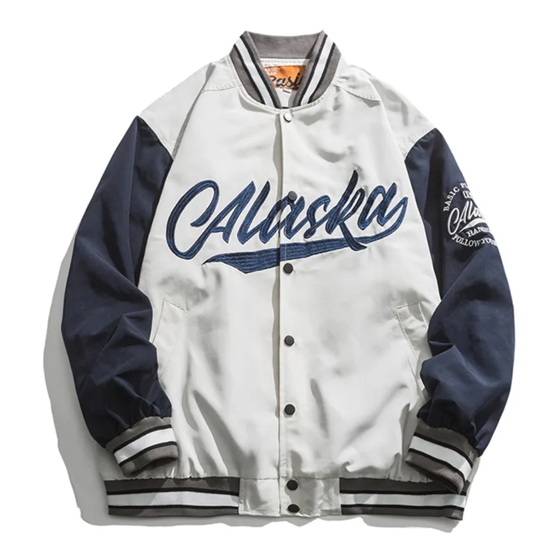 Мужская бейсбольная куртка-бомбер с вышивкой и надписью, куртка-оверсайз в стиле бойфренда для женщин и мужчин, весна-осень 2021
Мужская бейсбольная куртка-бомбер с вышивкой и надписью, куртка-оверсайз в стиле бойфренда для женщин и мужчин, весна-осень 2021
