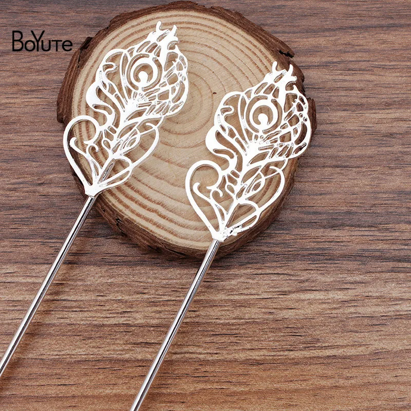 BoYuTe New Arrive (10 Pieces/Lot) Metal Alloy 27*53MM Feather Hair Stick Diy Hand Made Retro Hair Jewelry Accessories
BoYuTe New Arrive (10 Pieces/Lot) Metal Alloy 27*53MM Feather Hair Stick Diy Hand Made Retro Hair Jewelry Accessories
