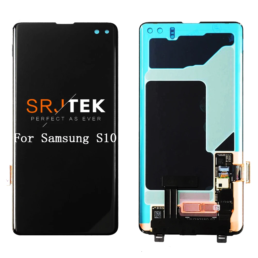 

AMOLED Screen For SAMSUNG Galaxy S10 Plus LCD G975 SM-G975F/DS Touch Digitizer Sensor Glass Assembly For S10+ Display SM-G9750