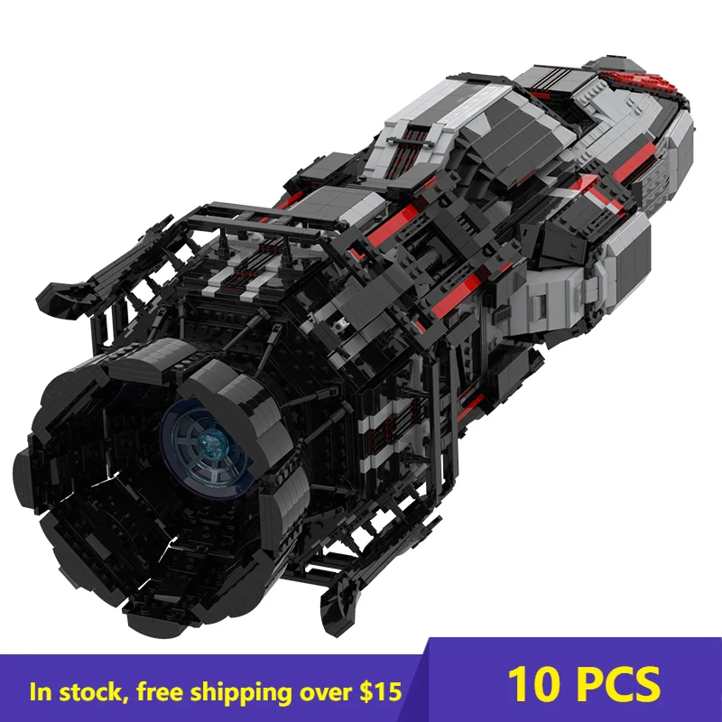 Строительный блок MOC космический военный самолет серия Rocinante космический корабль фрегат высокотехнологичные модели блоки игрушки для дете...
Строительный блок MOC космический военный самолет серия Rocinante космический корабль фрегат высокотехнологичные модели блоки игрушки для дете...