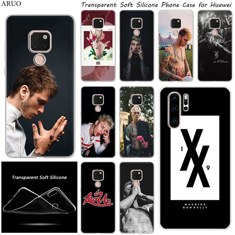 Мягкий силиконовый чехол MGK Machine Gun kelly для телефона Huawei Y8P Y5P Y6P P10 Y52018 Mate 10 20 Lite 20X honor