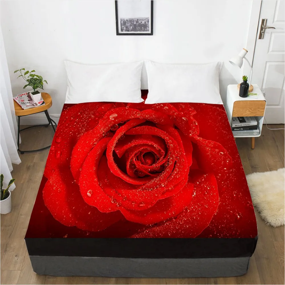 3D Fitted Sheet Custom Single Queen King Size Bed Sheet With Elastic Mattress Cover 160x200 Bedding Rose Microfiber Drop Ship
3D Fitted Sheet Custom Single Queen King Size Bed Sheet With Elastic Mattress Cover 160x200 Bedding Rose Microfiber Drop Ship