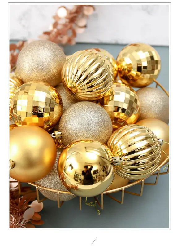 2019 Новый 24/34 шт. 30/60 мм украшения для рождественской елки шар Безделушка на
