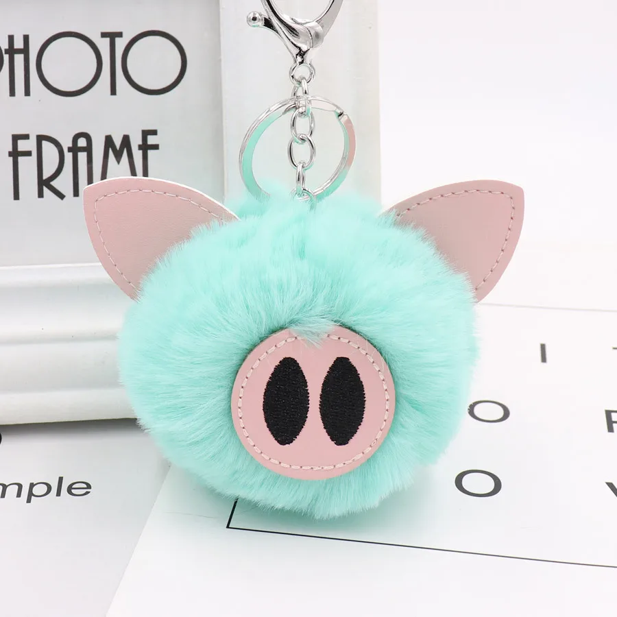 Cute Cartoon Pig Hair Ball Key Chain Fashion Women's PU Leather Animal Plush Key Chain Bag Car Pendant Promotional Gifts
Cute Cartoon Pig Hair Ball Key Chain Fashion Women's PU Leather Animal Plush Key Chain Bag Car Pendant Promotional Gifts