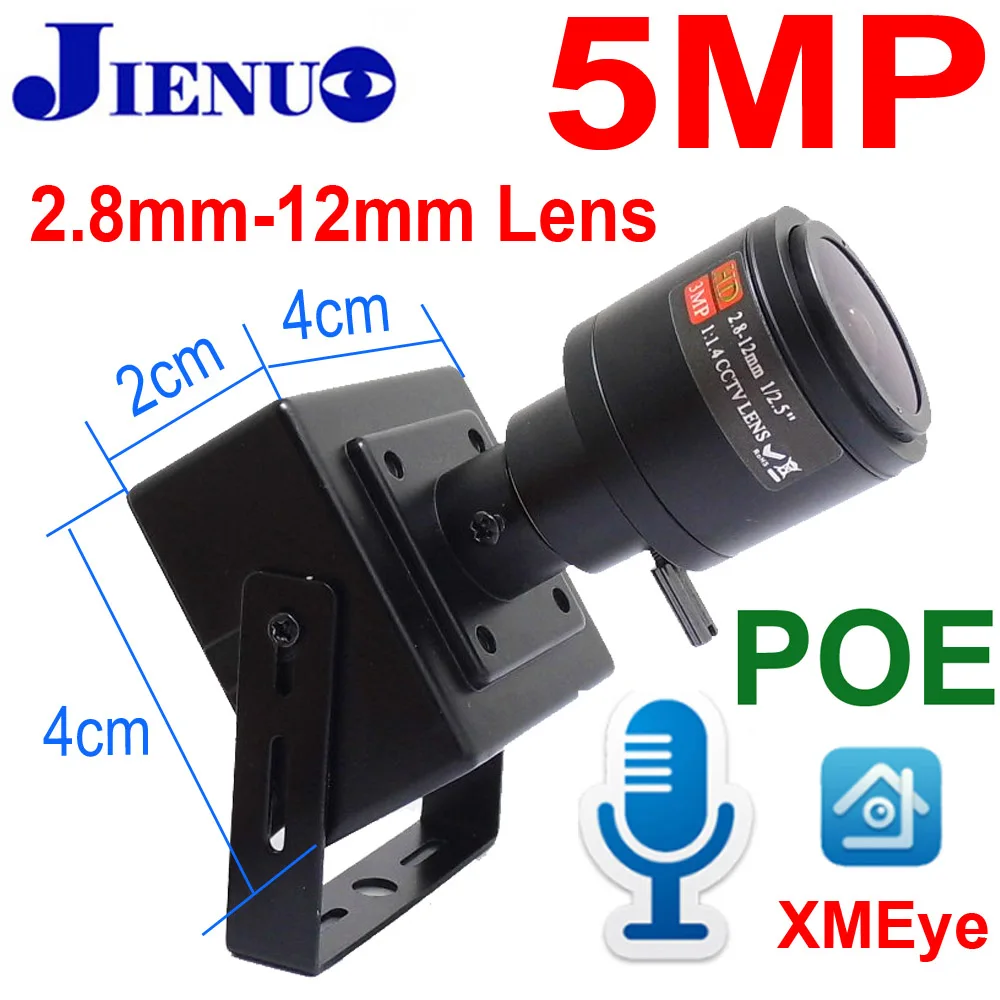 Icsee 5MP Mini Camera 2.8mm-12mm Zoom Audio Cctv Security Video surveillance camera Onvif P2P Home POE Camera Xmeye JIENUO
Icsee 5MP Mini Camera 2.8mm-12mm Zoom Audio Cctv Security Video surveillance camera Onvif P2P Home POE Camera Xmeye JIENUO