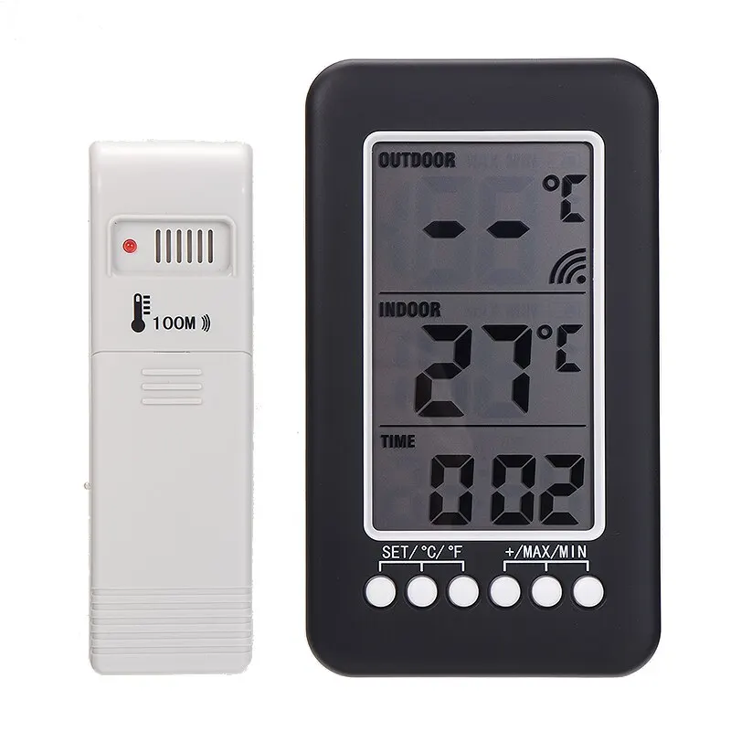 LCD Wireless Digital Indoor Outdoor Thermometer Humidity Monitor with Temperature Gauge Humidity Meter Home Weather Station
LCD Wireless Digital Indoor Outdoor Thermometer Humidity Monitor with Temperature Gauge Humidity Meter Home Weather Station
