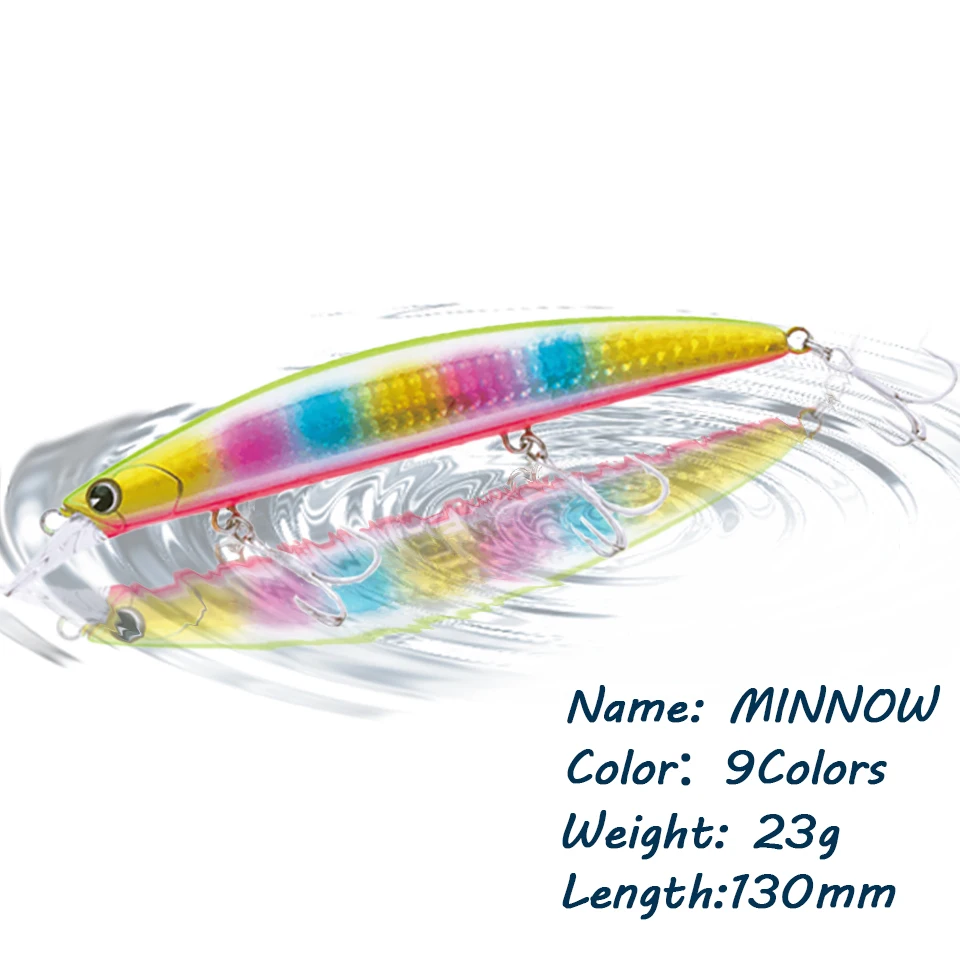 GOBYGO 1 шт. 130 мм 23 г Minnow приманки для ловли рыбы, искусственные 3D Fisheyes плавающий бас воблер, твердая приманка рыболовные снасти Рыбалка свимбейт
GOBYGO 1 шт. 130 мм 23 г Minnow приманки для ловли рыбы, искусственные 3D Fisheyes плавающий бас воблер, твердая приманка рыболовные снасти Рыбалка свимбейт