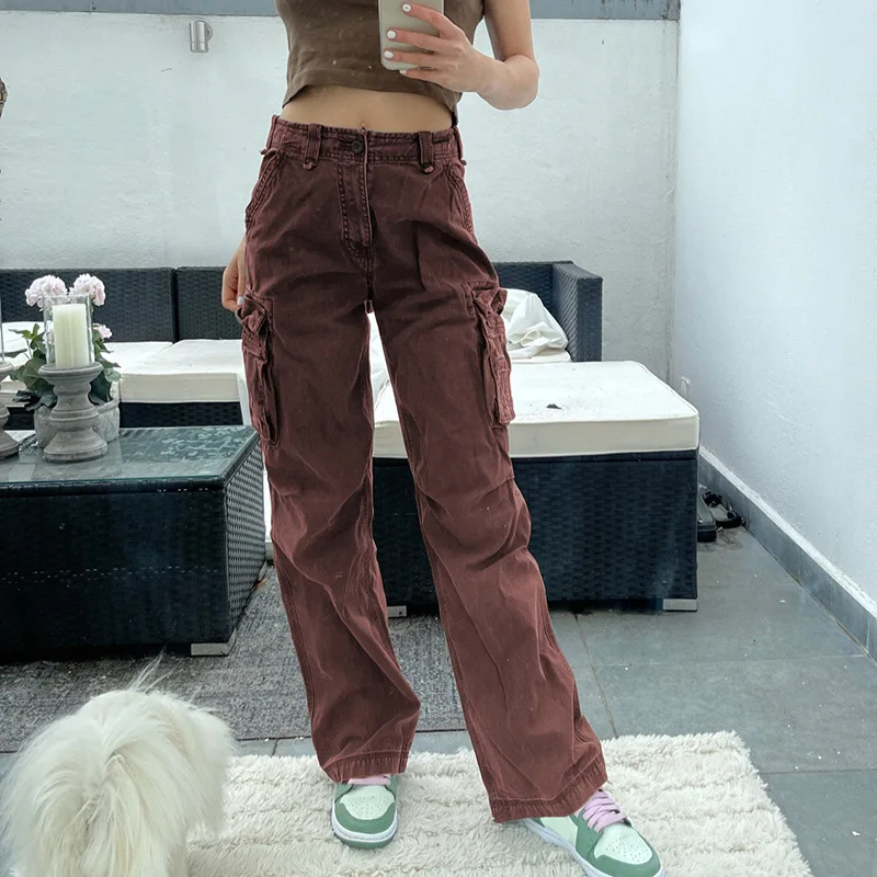 Autumn Women Casual Retro Y2K Hip Hop Denim Pants Ladies Female High Waist Loose Relaxed Fit Wide Leg Jeans with Cargo Pockets
Autumn Women Casual Retro Y2K Hip Hop Denim Pants Ladies Female High Waist Loose Relaxed Fit Wide Leg Jeans with Cargo Pockets