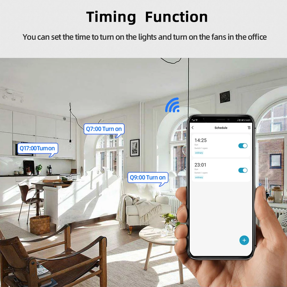 4CH переключатель Wi-Fi Tuya Smart Life дистанционного Управление Беспроводной Смарт