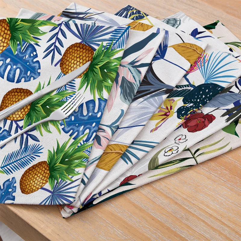 Polyester Linen Placemats Printed Tableware Mat Tropical Plants for Kitchen accessories Table Coaster Home Decor 30*40cm/pc
Polyester Linen Placemats Printed Tableware Mat Tropical Plants for Kitchen accessories Table Coaster Home Decor 30*40cm/pc