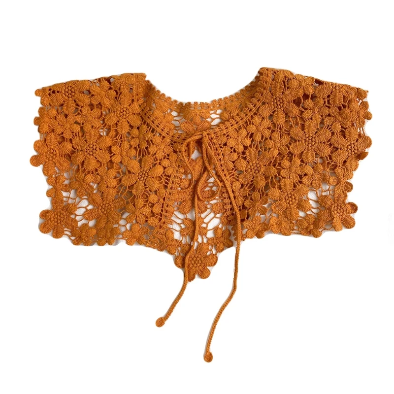 Women Detachable Fake Collar O-Neck Flower Half Shirt Blouse Lace Neckwear for Womens Girls Clothing Accessories
Women Detachable Fake Collar O-Neck Flower Half Shirt Blouse Lace Neckwear for Womens Girls Clothing Accessories