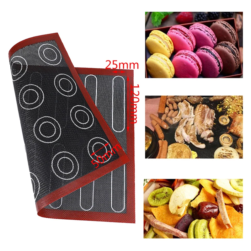 1PC Perforated Silicone Baking Mat Non-stick Heat Resistant Macaron Pastry Pad Makes Easy Release 40x30mm
1PC Perforated Silicone Baking Mat Non-stick Heat Resistant Macaron Pastry Pad Makes Easy Release 40x30mm