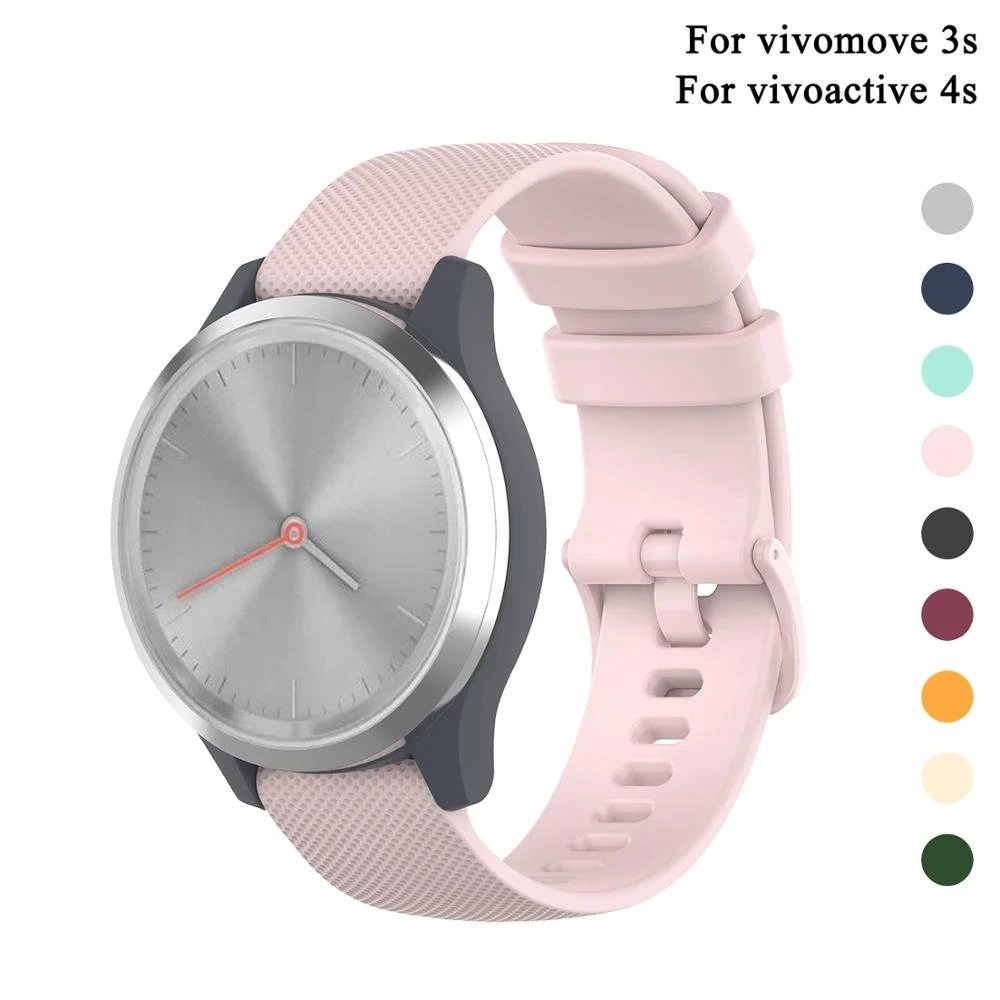 Watch Strap For Garmin Venu 2S Vivoactive 3 3S Silicone Wristband Strap For Garmin Vivoactive 4S 4 Forerunner 245 645/Active S
Watch Strap For Garmin Venu 2S Vivoactive 3 3S Silicone Wristband Strap For Garmin Vivoactive 4S 4 Forerunner 245 645/Active S