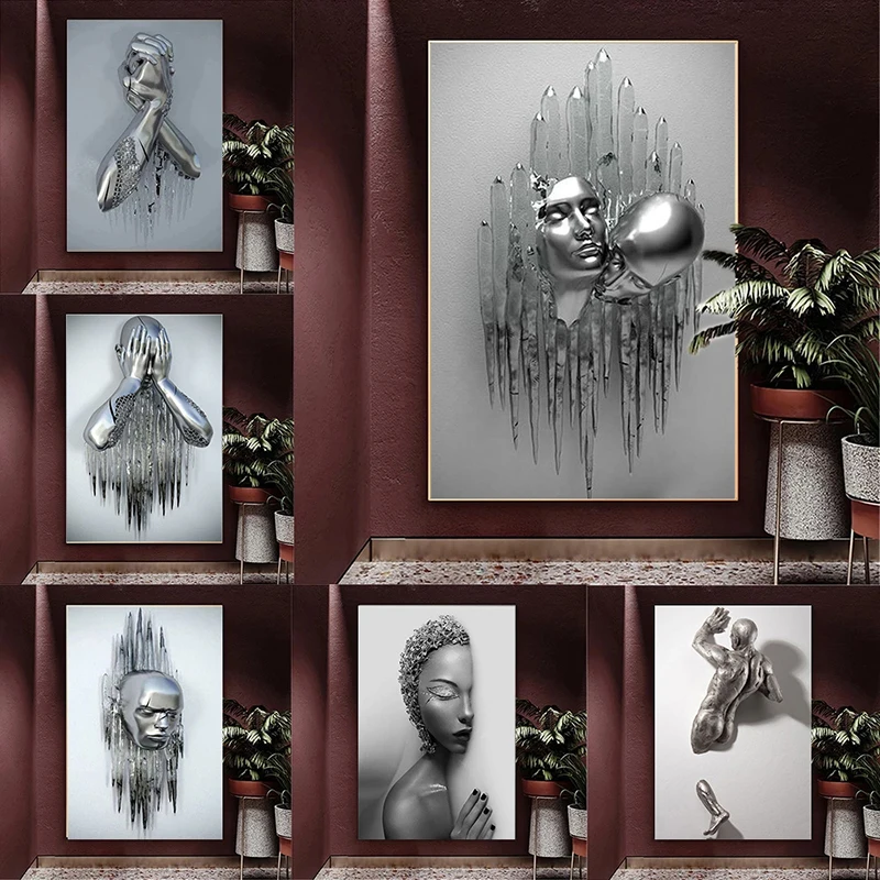 Excellent visual effects canvas painting metal figure statue poster prints living room home decoration wall picture frameless
Excellent visual effects canvas painting metal figure statue poster prints living room home decoration wall picture frameless