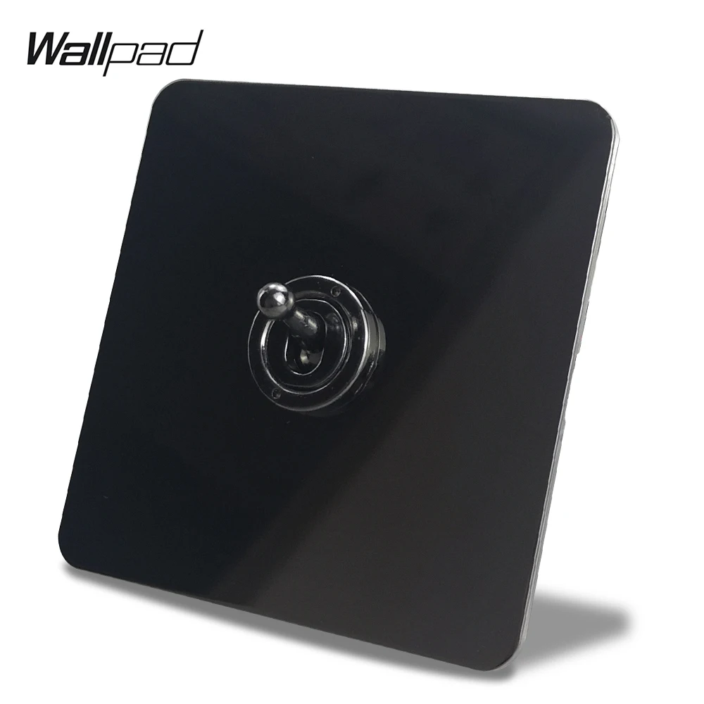 Wallpad 1 Gang 2 Way Toggle Switch Electric Light Switch Black Nickel Plate Stainless Steel Panel
Wallpad 1 Gang 2 Way Toggle Switch Electric Light Switch Black Nickel Plate Stainless Steel Panel
