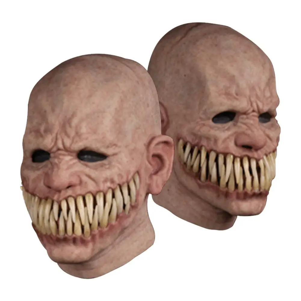 Фото Ужас кровавый клоун зомби Реалистичная маска рот зубов дьявола - купить