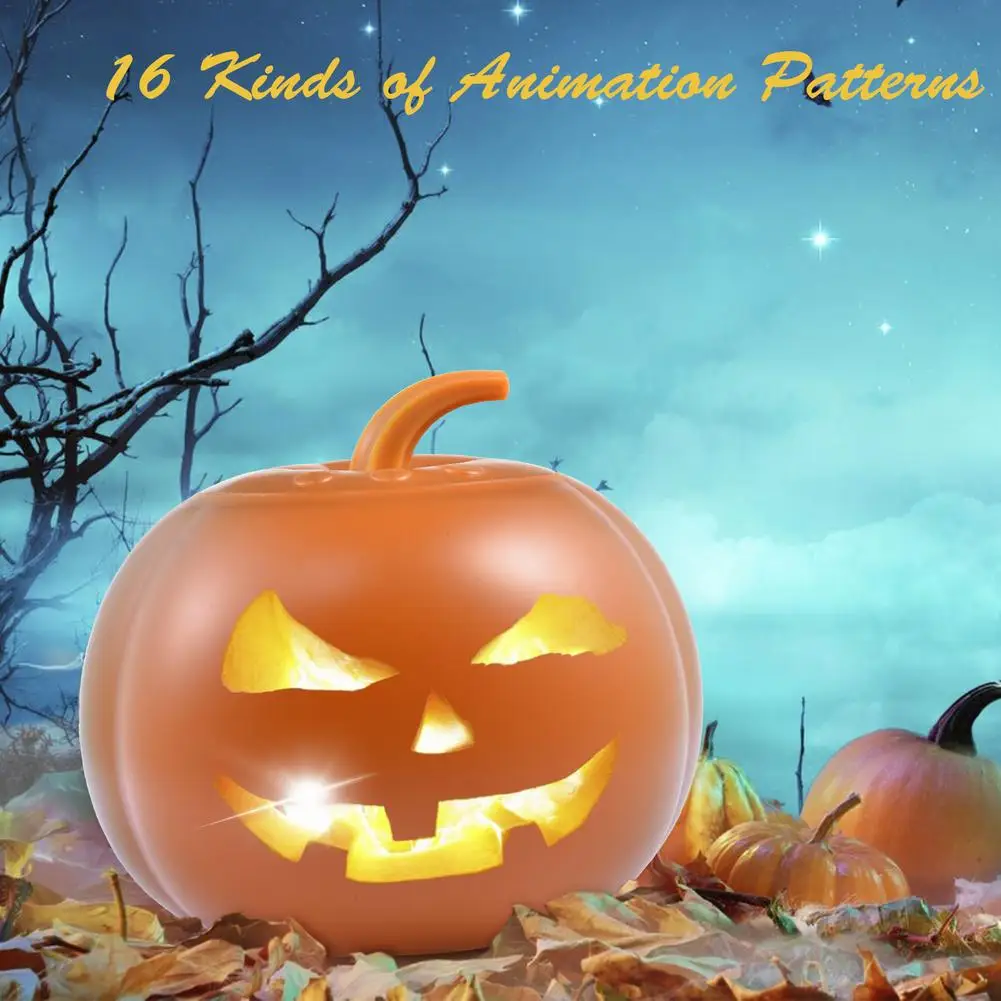 Halloween Talking Pumpkin Lantern LED Flash Pumpkin Animation Projector 16 Animation Patterns Home Party Decoration Prop
Halloween Talking Pumpkin Lantern LED Flash Pumpkin Animation Projector 16 Animation Patterns Home Party Decoration Prop